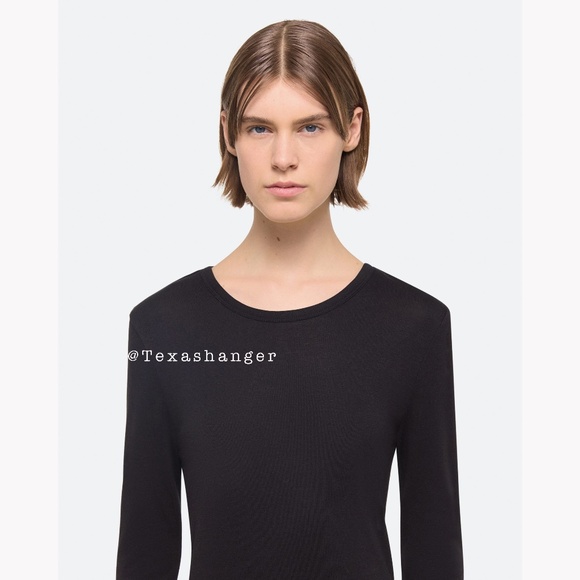 NWT Helmut Lang Long Sleeved Dress M Medium Black - Picture 4 of 11